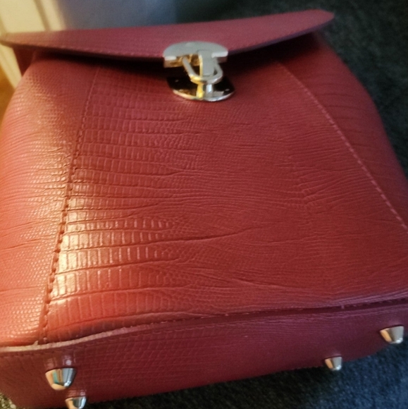 Divina Firenze Trilli Green Italian Leather Convertible Backpack Crossbody Bag - Picture 2 of 4